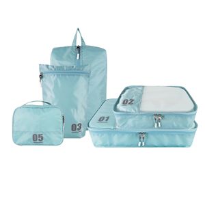 Sacs de rangement de voyage personnalisés avec logo Corée, lot de 8, grande capacité, cubes de rangement pour bagages, sacs de rangement imperméables pour le linge de voyage - Product Image 1