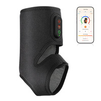 Bottes de massage chauffantes sans fil à compression d'air pour chevilles, rechargeables par USB, avec logo personnalisé et fonction de chauffage