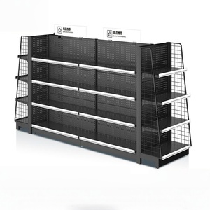 Estanterías de Góndola Blancas Personalizadas de Fábrica en Color y Tamaño <span class=keywords><strong>para</strong></span> Minimercados - Product Image 1