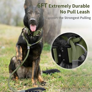 Laisse tactique personnalisée en gros pour chien, laisse courte réglable pour le contrôle du trafic avec néoprène souple - Product Image 2
