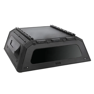 Capot de camion noir mat avec spoiler pour Chevrolet Colorado GMC Canyon, coque de camping-car anti-rouille, toit rigide en aluminium - Product Image 2