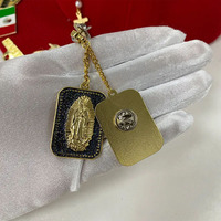 Casquette de baseball mexicaine épingles logo personnalisé noël vierge marie dieu jésus christianisme chapeau épinglette avec chaîne