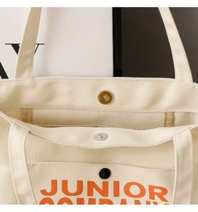 Low Moq <b>Large</b> Capacity Reusable Beach Cotton Shopping Bag Fast Delivery Folding Style for Daily Travel Use with Custom Logo - Product Image 3