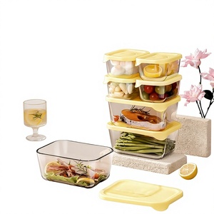 Boîte à lunch en verre, conteneur bento, compatible micro-ondes, antibactérien, hermétique, qualité alimentaire, <span class=keywords><strong>pour</strong></span> <span class=keywords><strong>les</strong></span> employés de bureau, fruits, riz, vente en gros - Product Image 6