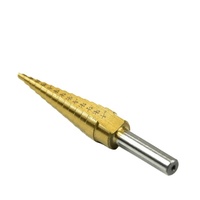 Foret étagé HSS à cannelure droite, revêtement titane, 1/8''-1/2'', pour perçage de métaux
