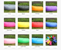 Canapé gonflable portable pour une personne, chaise longue en polyester, résistant à l'eau, pliable, pour l'extérieur, la plage, le parc