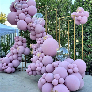 Unique Industries 12" Latex Balloons - Pearlized Shadow Black Pack Of 72 Party Decorations