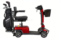Voiturette de golf électrique à 4 roues pour personnes handicapées, pneus larges, pliable, pour personnes âgées, batterie au lithium, vitesse de 15 km/h, autonomie de 35 km