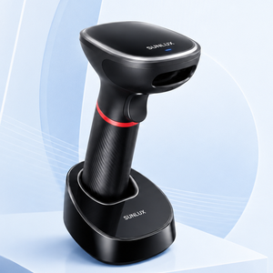 Lecteur de codes-barres sans fil SUNLUX 1D 2D, 32 bits ARM, 60 ips, portable, pour codes QR 1D 2D, pour les caisses des supermarchés et des commerces de détail - Product Image 1