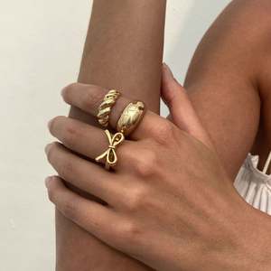 Grands anneaux circulaires en métal irrégulier vintage pour femmes et hommes, bagues d'ouverture en strass colorés, ensemble d'accessoires de bijoux punk - Product Image 5