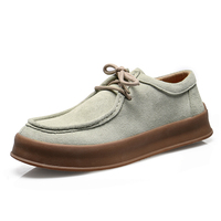 Chaussures d'affaires de haute qualité en cuir de vachette de première qualité, mocassins pour hommes avec semelle en caoutchouc, chaussures habillées