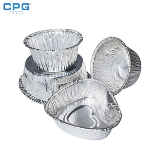 Barquette en aluminium recyclable de 9 pouces, ronde, pour tarte, pâtisserie, dessert, restauration, vente en gros et au détail, conteneur en aluminium - Product Image 1