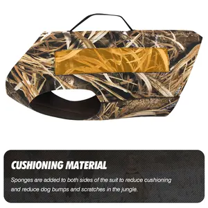 เสื้อกั๊กสุนัขล่าสัตว์กันน้ำเสื้อกั๊กนีโอพรีนเทียมสำหรับสุนัขเสื้อผ้าเพื่อความปลอดภัยสำหรับสัตว์เลี้ยงลายพรางปกป้องอย่างอบอุ่น - Product Image 6