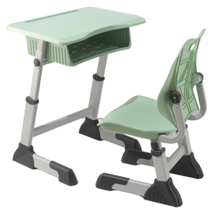 Meubles scolaires professionnels modernes, confortables, écologiques et durables fabriqués en Chine, ensemble de bureau et de chaise pour étudiants pour une utilisation en classe - Product Image 2