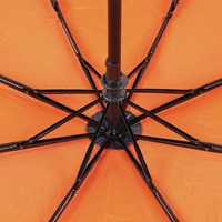 Parapluie pliant automatique 3 sections en pongée 190T 21 pouces*8k, avec cadre métallique et poignée en caoutchouc, idéal pour les promotions de retraite - Vente chaude