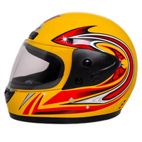 Casco de Motociclismo Mustang Fuan de Alta Calidad Plegable Integral Ligero Certificado Color Rojo para Hombre