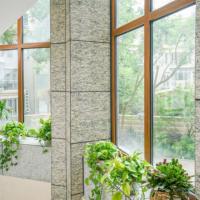 Fenêtre fixe en aluminium à double vitrage trempé sur mesure, design moderne, coupe-vent, pour salon, projets commerciaux et résidentiels