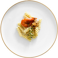 Assiettes en céramique de style nordique, blanc, rose, bleu, vert, vaisselle de fête, 6, 8, 10 pouces avec bordure en or, vente en gros