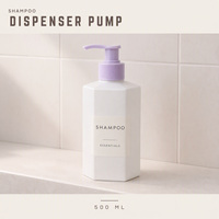 Pompe à sérum cosmétique en plastique avec fonction anti-fuite, interrupteur de rotation gauche-droite, matériau PP, fermeture à vis pour flacons de lait corporel