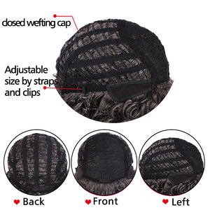 Joedir pelucas de <span class=keywords><strong>pelo</strong></span> <span class=keywords><strong>rizado</strong></span> afro <span class=keywords><strong>rizado</strong></span> para mujeres negras sin encaje frontal 100% pelucas de cabello humano Remy brasileño - Product Image 6