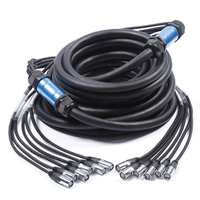 Câble réseau Ethernet professionnel Kingwire 4 canaux RJ45 Cat6 en cuivre blindé avec enrouleur de câble pour écran d'affichage