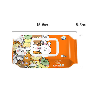 Toallitas Húmedas para Bebé de Venta Directa de Fábrica, 80 Unidades, Tela No Tejida Spunlace, Toallitas Húmedas para Bebé - Product Image 2