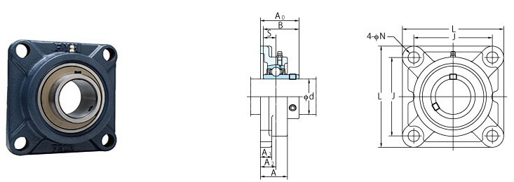 FYH pillow block bearing UCF206 UCF206J insert bearing