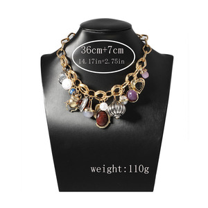 Nouveau collier chaîne pendentif tendance mode rétro pour femme - Product Image 6