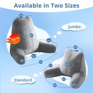 Almohada de terciopelo gris <span class=keywords><strong>para</strong></span> <span class=keywords><strong>la</strong></span> espalda, <span class=keywords><strong>cama</strong></span> <span class=keywords><strong>para</strong></span> <span class=keywords><strong>sentarse</strong></span>, cojín de apoyo <span class=keywords><strong>para</strong></span> el respaldo, almohada de lectura con reposabrazos <span class=keywords><strong>para</strong></span> juegos, sentado <span class=keywords><strong>en</strong></span> <span class=keywords><strong>la</strong></span> <span class=keywords><strong>cama</strong></span>, adulto - Product Image 2