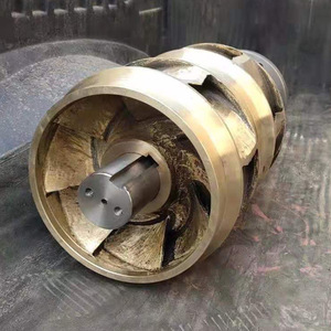 Custom Copper Impeller Closed Type 4 Blades Curved Blade Polished Finish For Centrifugal <b>Pump</b> <b>Submersible</b> <b>Pump</b> Slurry <b>Pump</b> - Product Image 1