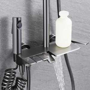 Juego de Ducha Multifuncional de Lujo Moderno, Sistema de Control de Teclas de Piano Contemporáneo de Fábrica para Hoteles - Product Image 5