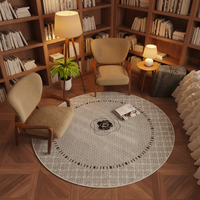 Karpet Polyester Ramah Lingkungan Modern GHT, Buatan Mesin, Bulu Pendek, Cetak Digital, Dapat Dicuci, Untuk Ruang Tamu, Sofa, Meja Kopi