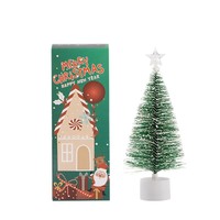 Nouvel Arbre de Noël Artificiel Lumineux Multicolore en Forme d'Aiguilles de Pin, Veilleuse LED Étanche à Piles pour Affichage LED