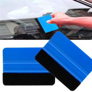 Raclette en vinyle bleu pour écran de <span class=keywords><strong>voiture</strong></span> 7,3*10CM, prix usine, pour impression de film de transfert, raclette souple en plastique et <span class=keywords><strong>feutre</strong></span> - Product Image 6