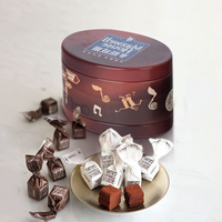Emballage de boîtes en métal d'usine Petite boîte à bonbons à thé empilable multicouche personnalisée pour grains de café Boîtes ovales en boîtes de chocolat avec couvercle