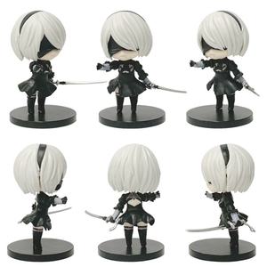 6 pièces/ensemble 9,5 cm Figurine Manga NieR Automata A2 2B 9S Figura PVC Figurine Anime Catcher Gachapon Boîte à œufs Jeu de prix Jouets - Product Image 2