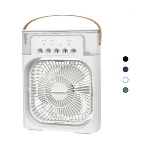 Ventilateur de table multifonctionnel 2026 avec impression sérigraphique, mini USB, promotionnel, réglable, avec réservoir d'eau pour brumisation rafraîchissante - Product Image 1