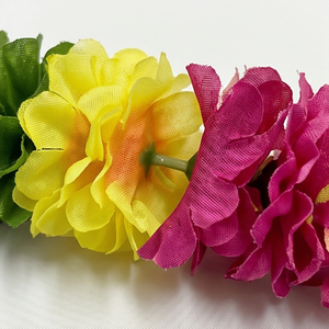 Guirnalda de Flores Artificiales Rosa, Blanco y Amarillo, Decoración Floral Colgante para Bodas, Mandap, Festivales, Templos, Pooja, Entrada de la Casa - Product Image 4