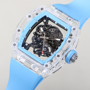 Luxury Skeleton Mechanical <b>Watch</b> Balance Spring Movement Crystal <b>Case</b> Enhanced Waterproof Anti-fog Wristwatch Timepiece - Product Image 2