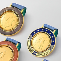 Usine Vente Personnalisé Brillant Plaqué Or Doux Émail Personnalisé Pékin Médailles Taekwondo Sport Médaille
