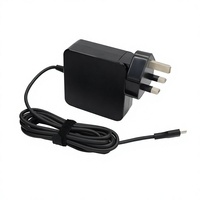 Adaptor AC DC Tahan Api 65W Tipe-C PD3.1 QC3.0 untuk Pemasangan di Dinding dengan Kabel Daya Tetap untuk Router Modem ADSL