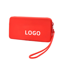 Haute qualité étanche Silicone voyage pochette de rangement extérieur toilette cosmétique porte-monnaie avec fermeture éclair porte-monnaie