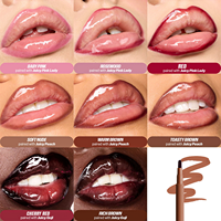Nouveaux arrivages Vente chaude Preuve des taches Contour des lèvres Taches de lèvres Liquide Lip Liner Vegan Private Label Lipliner 12 heures