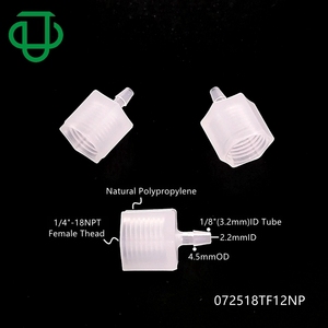 1/8 di controllo del fluido in plastica filetto femmina NPT X tubo 3/16 Barb 1/4 dritto adattatore filettato femmina NPT tubo <span class=keywords><strong>raccordo</strong></span> - Product Image 4