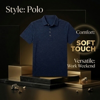 Kaos Rajut Pria Premium Lengan Pendek Bahan Wol Merino Bernapas, Pewarnaan Benang Solid, Kasual, Kancing Depan, Bisnis Kasual