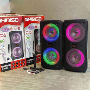 <span class=keywords><strong>Altavoz</strong></span> DJ <span class=keywords><strong>KIMISO</strong></span> QS-4213, <span class=keywords><strong>Altavoz</strong></span> Estéreo Doble de 6.5 Pulgadas con Luces Deslumbrantes, Superventas - Product Image 3