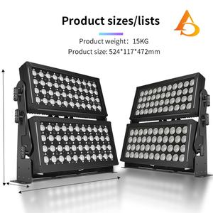 Luz LED RGBW 4 en 1 para Exteriores, Luz de Color para Ciudad, Modo de Control DMX, Proyector de Pared RGBW, Luz Doble para Ciudad - Product Image 2