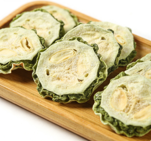 Tranches de melon amer lyophilisées, melon amer séché, 100% naturel, faible en calories, riche en fibres alimentaires, collation saine, texture croustillante - Product Image 4