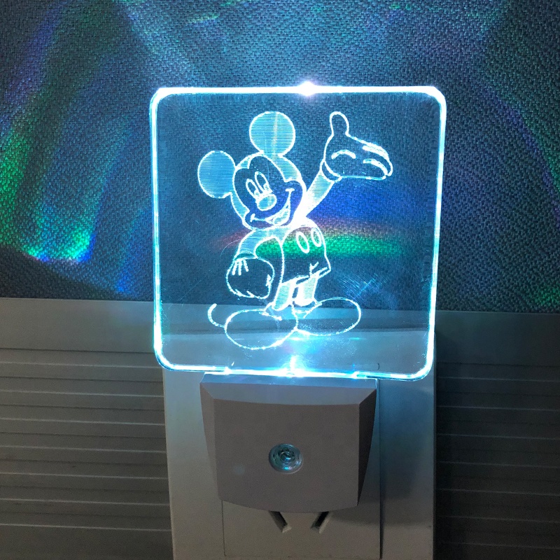 Лазерная гравировка под заказ OEM подключаемый светодиодный сенсорный ночник для детей