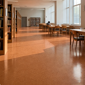 Peinture de sol auto-lissante effet marbre, revêtement en résine époxy auto-nivelante avec sable coloré pour sols en béton - Product Image 3